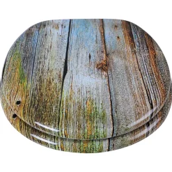 Siège de toilette abattant wc haut mdf Helloshop26
