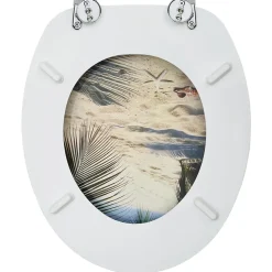 Siège de toilette abattant WC avec mdf Helloshop26