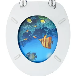Siège de toilette abattant WC avec Helloshop26