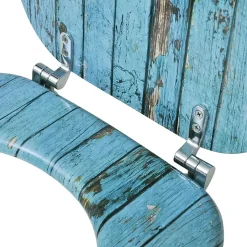 Siège de toilette abattant avec couvercle mdf Helloshop26