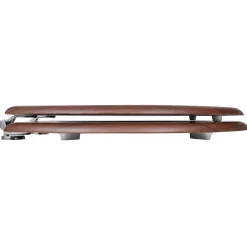 Siège de toilette avec couvercle MDF mdf marron Helloshop26