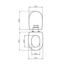 Siège De Toilette Compatible Modèle Diana En Mdf Blanc