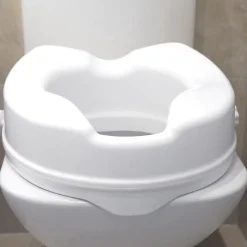 Siège de toilette surélevé en plastique sans couvercle Senator blanc - Hauteur 5 cm