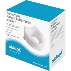 Siège de toilette surélevé en plastique sans couvercle blanc Senator - hauteur 16 cm VR224E