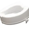 Siège de toilette surélevé en plastique sans couvercle blanc Senator - hauteur 16 cm