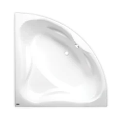 Siko 140x140 cm Cornelia baignoire d'angle en acrylique, gauche et droite, sans pieds, blanc (CO1400NEW)