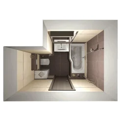 Siko 160x80 cm Laguna Beata Plus baignoire bain/douche asymétrique avec pieds, acrylique, droite, blanc (BE1600PPLUS-SET)
