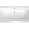 Siko 170x75 cm Nora Plus baignoire rectangulaire en acrylique, gauche et droite, sans pieds, blanc (NO1700PLUS)