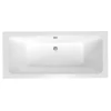Siko 180x80 cm Nora Plus baignoire rectangulaire en acrylique, gauche et droite, sans pieds, blanc (NO1800PLUS)