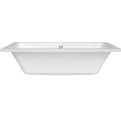 Siko 180x80 cm Nora Plus baignoire rectangulaire en acrylique, gauche et droite, sans pieds, blanc (NO1800PLUS)