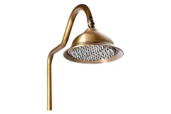Silla Élégant Colonne de Douche retro avec Mitigeur Réglable en Hauteur Système de Douche, Vintage Doré