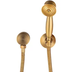 Silla Élégant Colonne de Douche retro en Laiton Encastrée, Ensemble de Douche Mécanique, Vintage Doré