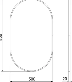SILLA Miroir mural ovale, 85 x 50 cm, cadre doré