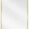 SILLA Miroir mural ovale, 90 x 45 cm, cadre doré