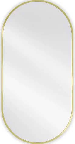 SILLA Miroir mural ovale, 100 x 50 cm, cadre doré