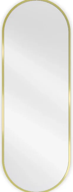 SILLA Miroir mural ovale, 100 x 35 cm, cadre doré