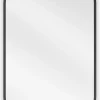 SILLA Miroir mural ovale, 80 x 40 cm, cadre noir