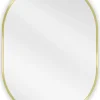 SILLA Miroir mural ovale, 70 x 50 cm, cadre doré