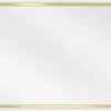 SILLA Miroir mural rectangulaire, 60 x 40 cm, cadre doré