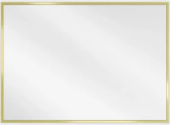 SILLA Miroir mural rectangulaire, 70 x 50 cm, cadre doré