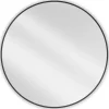SILLA Miroir mural rond, 90 cm, cadre noir