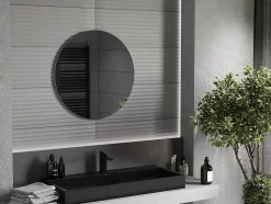 SILLA Miroir mural rond, 70 cm, sans cadre
