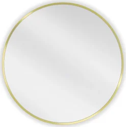 SILLA Miroir mural rond, 60 cm, cadre doré