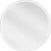 SILLA Miroir mural rond, 60 cm, cadre blanc