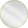SILLA Miroir mural rond, 85 cm, cadre doré