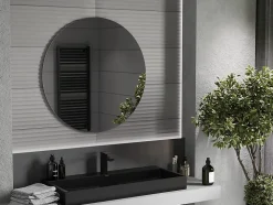 SILLA Miroir mural rond, 90 cm, sans cadre