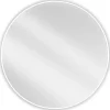 SILLA Miroir mural rond, 90 cm, cadre noir blanc