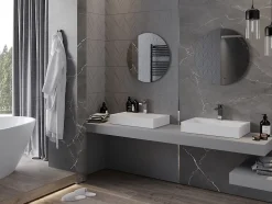 SILLA Miroir mural rond, 60 cm, sans cadre