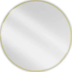 SILLA Miroir mural rond, 90 cm, cadre doré