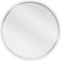 SILLA Miroir mural rond, 50 cm, cadre chromé