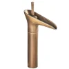 SILLA Mitigeur lavabo retro bec haut en Laiton, économie d'eau, Vintage doré