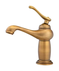SILLA Mitigeur lavabo retro en Laiton, économie d'eau, Vintage doré