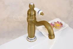 SILLA Mitigeur lavabo retro en Laiton, économie d'eau, Vintage doré