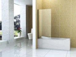 Silla Pare-baignoire ASTON, fixe, 70x150 cm, Noir