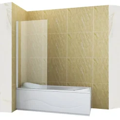 Silla Pare-baignoire ASTON, fixe, 50x150 cm, Blanc