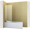 Silla Pare-baignoire ASTON, fixe 70x150 cm, Doré brossé