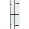 Silla Pare-baignoire fixe, 50x150 cm, Noir