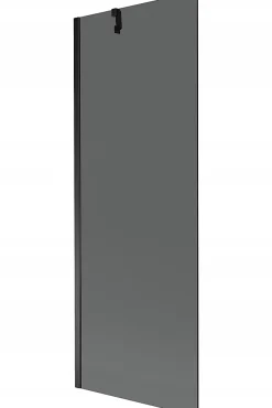 Silla Pare-baignoire fixe, 70x150 cm, Noir