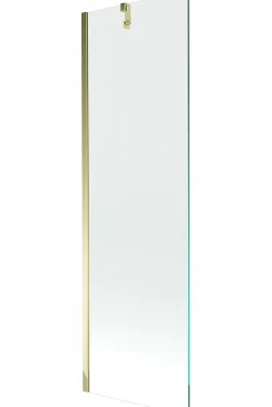 Silla Pare-baignoire fixe, 60x150 cm, Doré