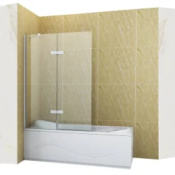 Silla Pare-baignoire GARETT, fixe, 120x150 cm, Chromé