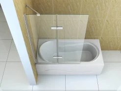 Silla Pare-baignoire GARETT, fixe, 120x150 cm, Chromé