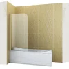 Silla Pare-baignoire MARION, pivotant, 70x140 CM, Doré brossé
