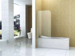 Silla Pare-baignoire MARION, pivotant, 70x140 CM, Doré brossé