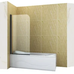Silla Pare-baignoire MARION, pivotant, 70x140 CM, Noir