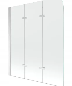 Silla Pare-baignoire pivotant, 120x140 cm, Chromé