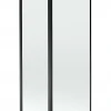 Silla Pare-baignoire pivotant, 100x150 cm, Noir